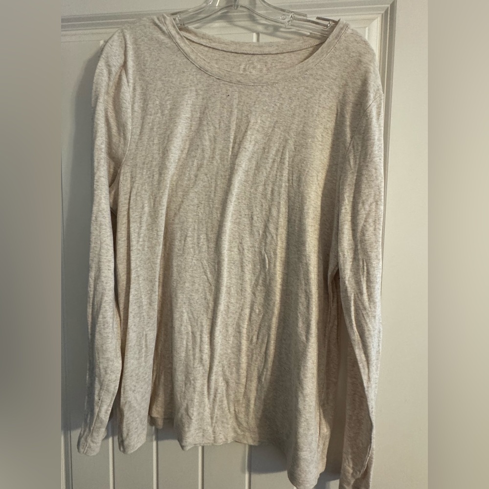 Cream Long Sleeve Shirt